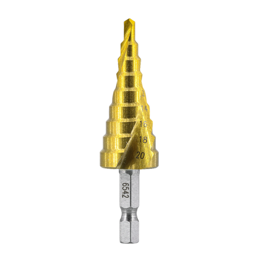 Step Drill Bit - 6542 4-20mm (TiN Coating)