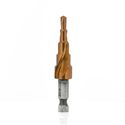 Step Drill Bit - M35 4-12mm 2mm (Uncoated)