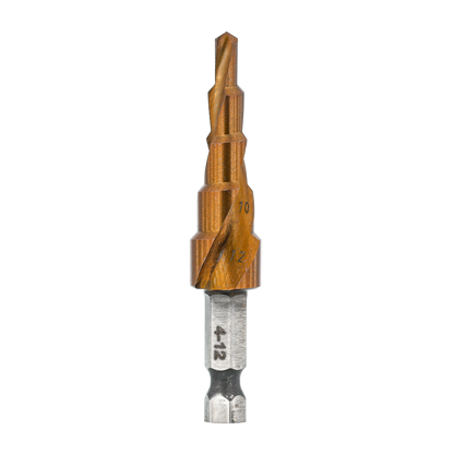 Step Drill Bit - M35 4-12mm 2mm (Uncoated)