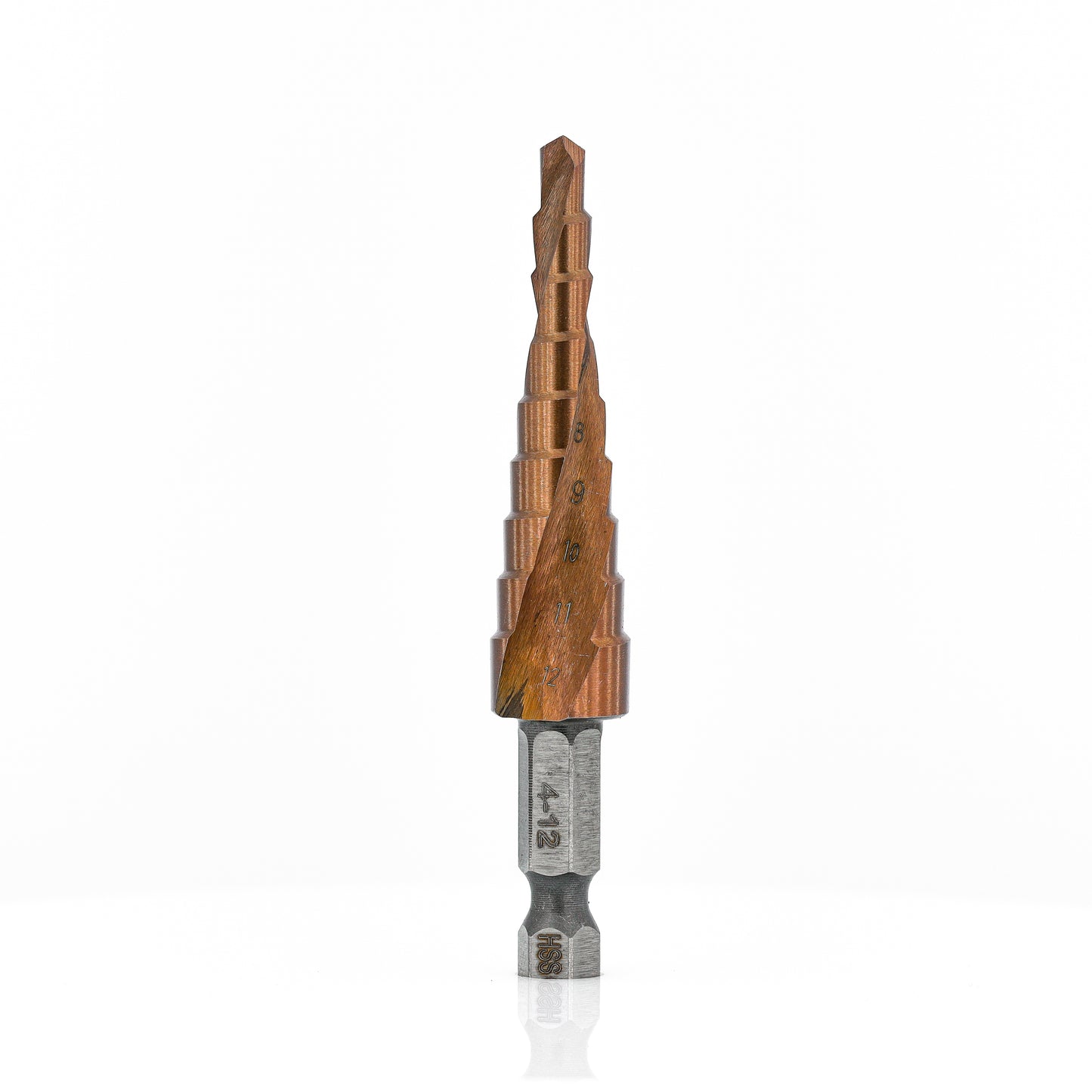 Step Drill Bit - M35 4-12mm 1mm (Uncoated)
