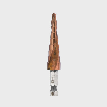 Step Drill Bit - M35 4-12mm 1mm (Uncoated)