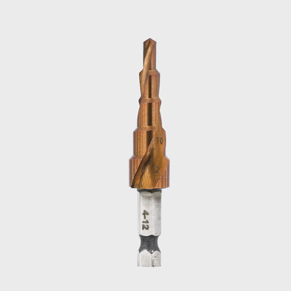 Step Drill Bit - M35 4-12mm 2mm (Uncoated)